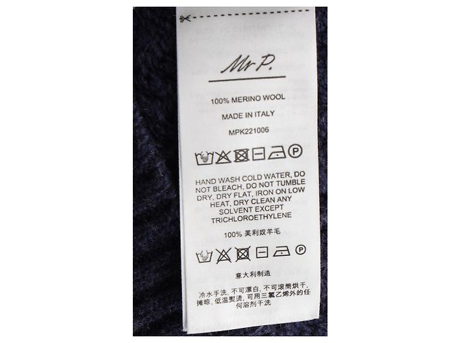 Autre Marque Hr. P. Rippstrickpullover aus grauer Merinowolle - Ansicht 4