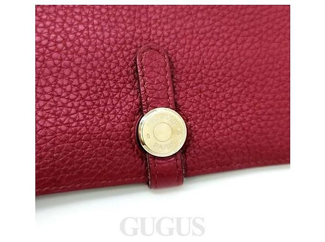 Portafoglio Long Dogon Hermès Rosso - vista 5