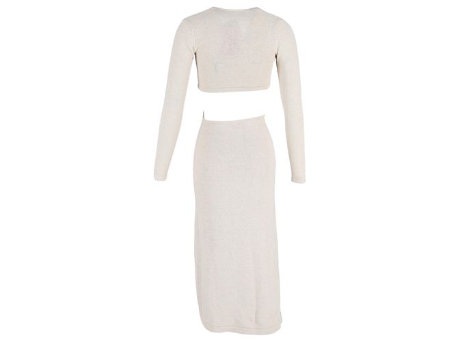 Vestido Maxi Cut-Out Jana de Cult Gaia en Algodón Blanco Crudo - vista 3