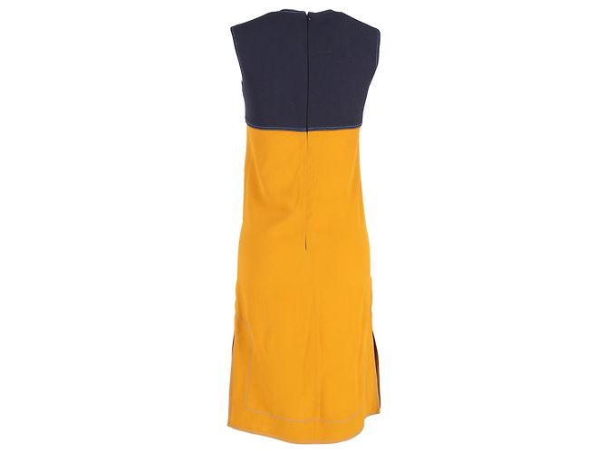 Abito in crepe double face Marni in viscosa gialla Giallo - vista 3
