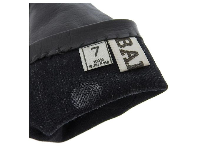 Bally Lederhandschuhe schwarz Größe 7 - Ansicht 6
