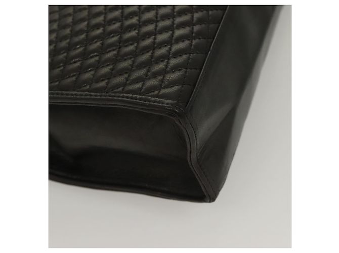 BALLY Handtasche aus schwarzem Leder mit Gold Auth BA3481 Golden - Ansicht 15