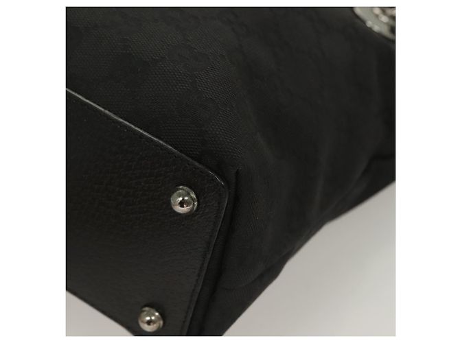 GUCCI GG Canvas Tote Bag Schwarz 120840 Auth BA3441 - Ansicht 14
