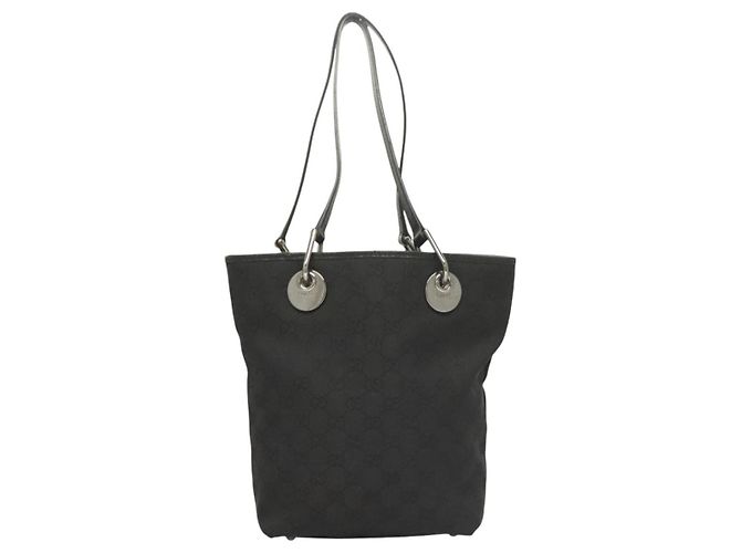 GUCCI GG Canvas Tote Bag Schwarz 120840 Auth BA3441 - Ansicht 2