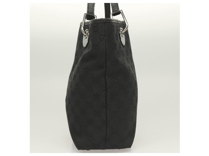 GUCCI GG Canvas Tote Bag Schwarz 120840 Auth BA3441 - Ansicht 3