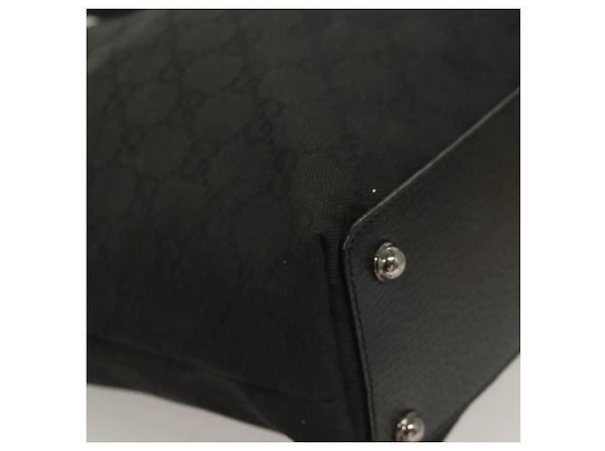 GUCCI GG Canvas Tote Bag Schwarz 120840 Auth BA3441 - Ansicht 9