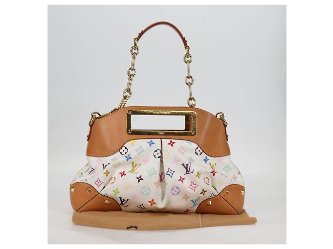 LOUIS VUITTON Monogramm Multicolor Judy MM Tasche 2Way Weiß M40255 LV Auth 127584V - Ansicht 12