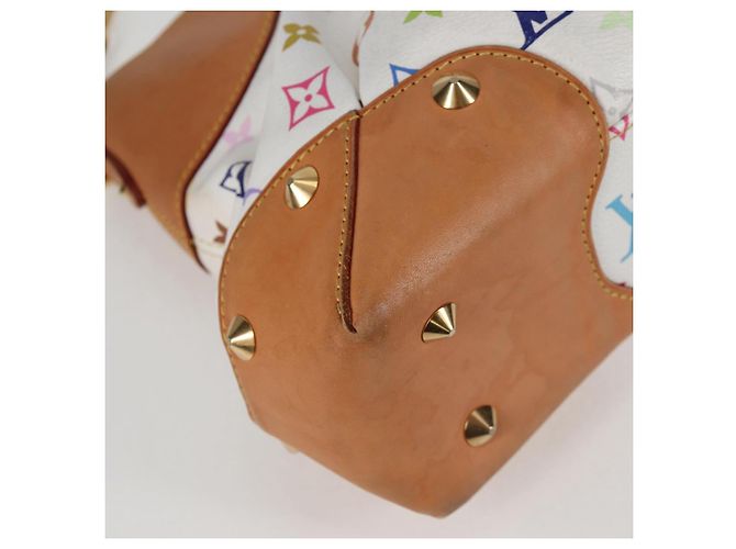 LOUIS VUITTON Monogramm Multicolor Judy MM Tasche 2Way Weiß M40255 LV Auth 127584V - Ansicht 14