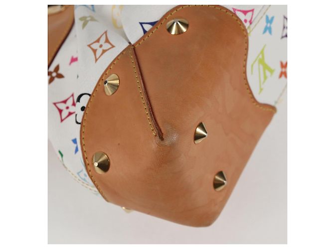 LOUIS VUITTON Monogramm Multicolor Judy MM Tasche 2Way Weiß M40255 LV Auth 127584V - Ansicht 15