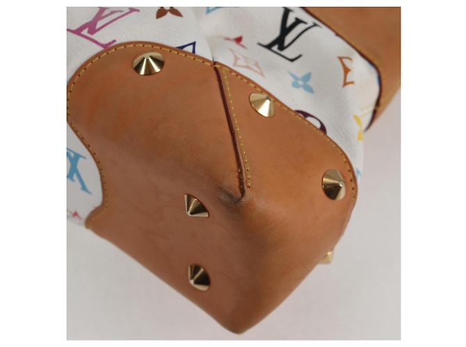 LOUIS VUITTON Monogramm Multicolor Judy MM Tasche 2Way Weiß M40255 LV Auth 127584V - Ansicht 16