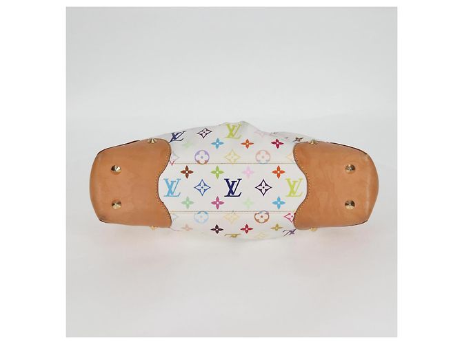 LOUIS VUITTON Monogramm Multicolor Judy MM Tasche 2Way Weiß M40255 LV Auth 127584V - Ansicht 5
