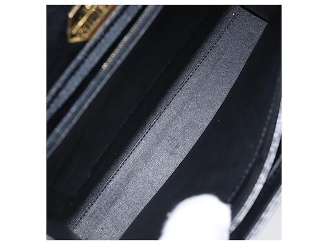Borsa a mano GIVENCHY in pelle nera argento Auth bs27366 Nero - vista 11