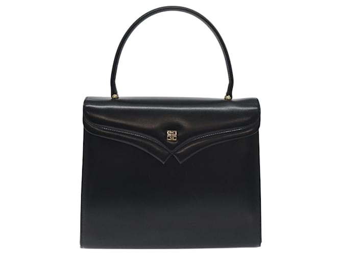 Borsa a mano GIVENCHY in pelle nera argento Auth bs27366 Nero - vista 13