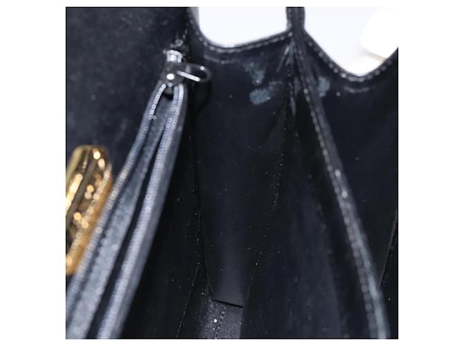 Borsa a mano GIVENCHY in pelle nera argento Auth bs27366 Nero - vista 19