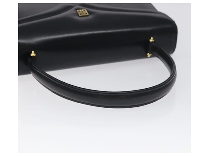 Borsa a mano GIVENCHY in pelle nera argento Auth bs27366 Nero - vista 7