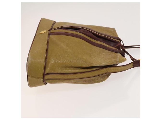 Céline CELINE C Sulky Cartier Burberry Nova Check Bolsa de Couro 3Set Bege Auth BA2174 Marrom - vista 11
