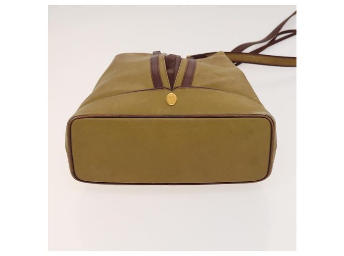Céline CELINE C Sulky Cartier Burberry Nova Check Bolsa de Couro 3Set Bege Auth BA2174 Marrom - vista 13
