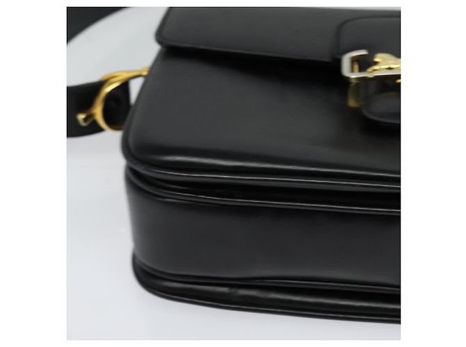 Céline CELINE Borsa a Spalla Sulky in Pelle Nera e Oro Auth 130625 Nero D'oro - vista 14