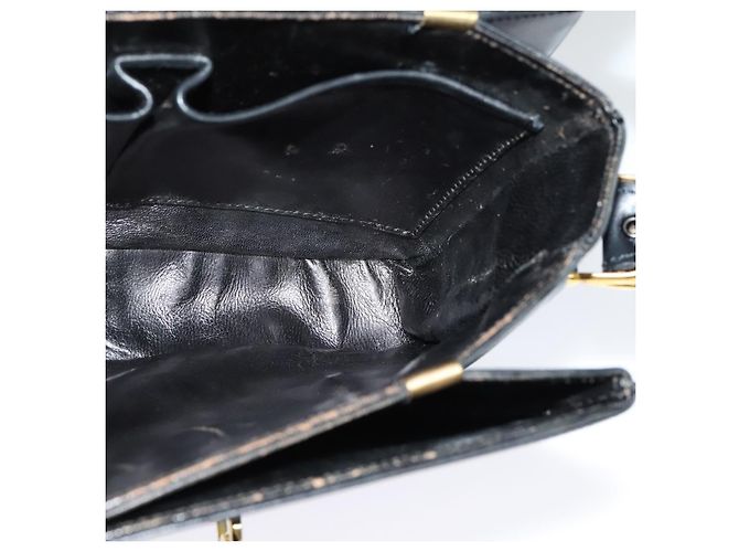 Céline CELINE Borsa a Spalla Sulky in Pelle Nera e Oro Auth 130625 Nero D'oro - vista 19