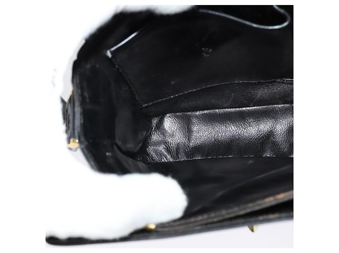 Céline CELINE Borsa a Spalla Sulky in Pelle Nera e Oro Auth 130625 Nero D'oro - vista 20