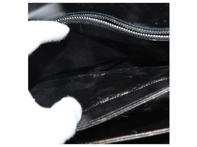 Céline CELINE Borsa a Spalla Sulky in Pelle Nera e Oro Auth 130625 Nero D'oro - vista 21