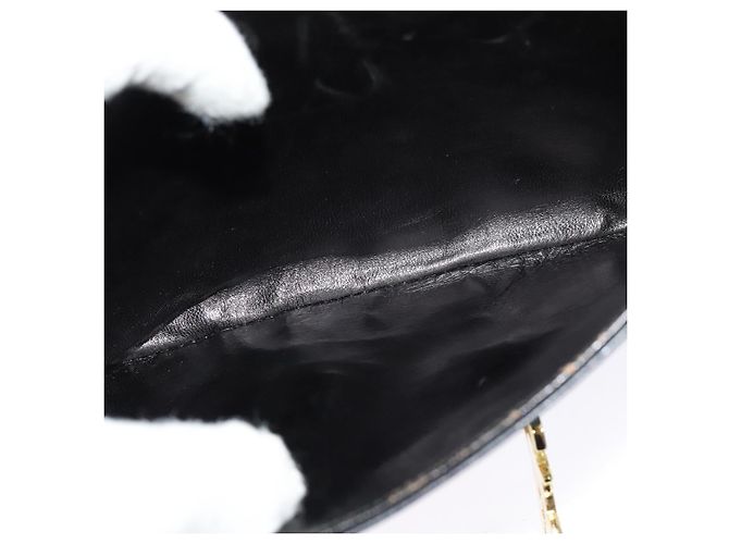 Céline CELINE Borsa a Spalla Sulky in Pelle Nera e Oro Auth 130625 Nero D'oro - vista 23