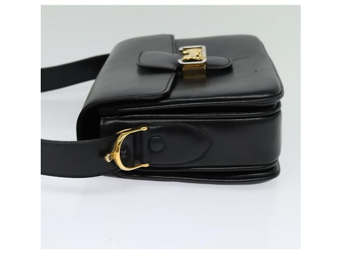 Céline CELINE Borsa a Spalla Sulky in Pelle Nera e Oro Auth 130625 Nero D'oro - vista 3