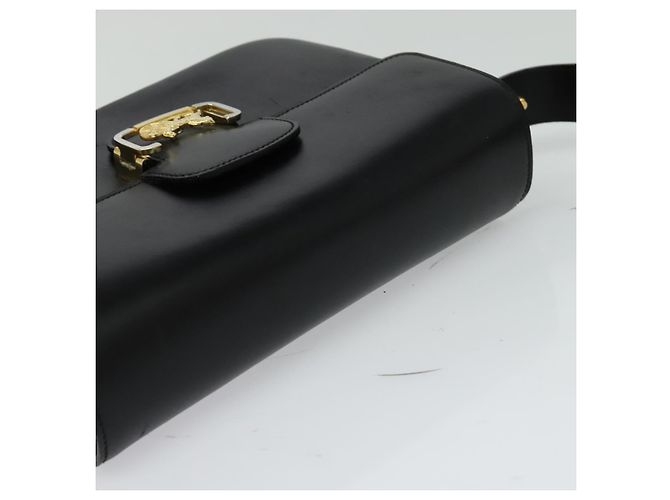 Céline CELINE Borsa a Spalla Sulky in Pelle Nera e Oro Auth 130625 Nero D'oro - vista 6
