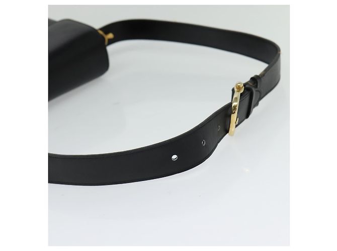 Céline CELINE Borsa a Spalla Sulky in Pelle Nera e Oro Auth 130625 Nero D'oro - vista 7