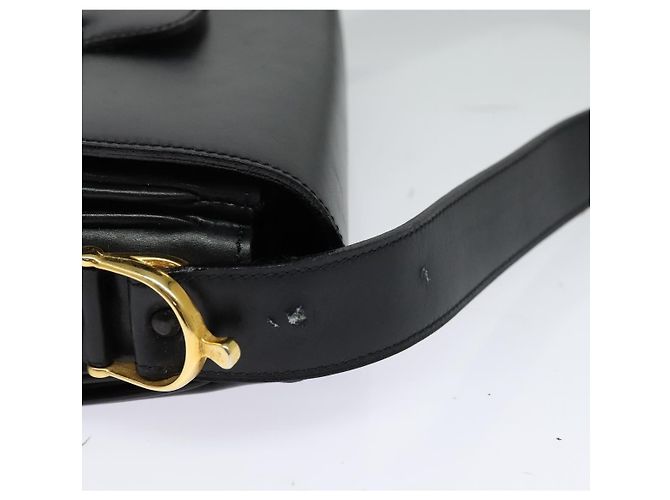 Céline CELINE Borsa a Spalla Sulky in Pelle Nera e Oro Auth 130625 Nero D'oro - vista 9