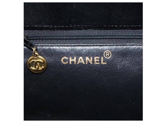 CHANEL Matelassé COCO Marchio Catena Borsa a Mano Velluto Nero Argento CC Auth 130198 - vista 18