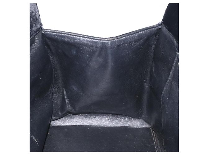 CHANEL Matelassé COCO Marchio Catena Borsa a Mano Velluto Nero Argento CC Auth 130198 - vista 19