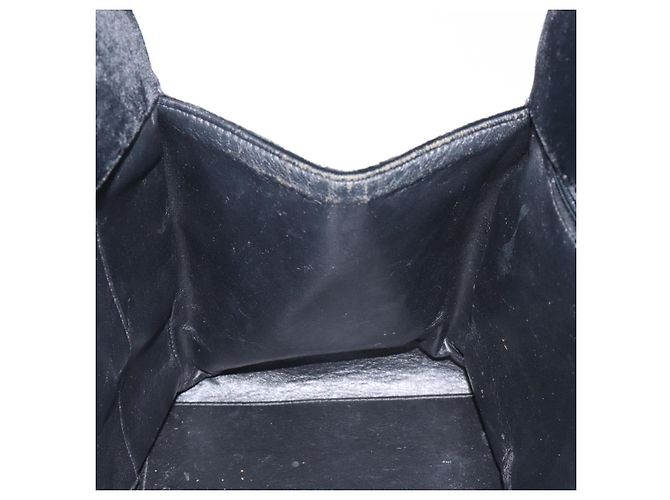 CHANEL Matelassé COCO Marchio Catena Borsa a Mano Velluto Nero Argento CC Auth 130198 - vista 20