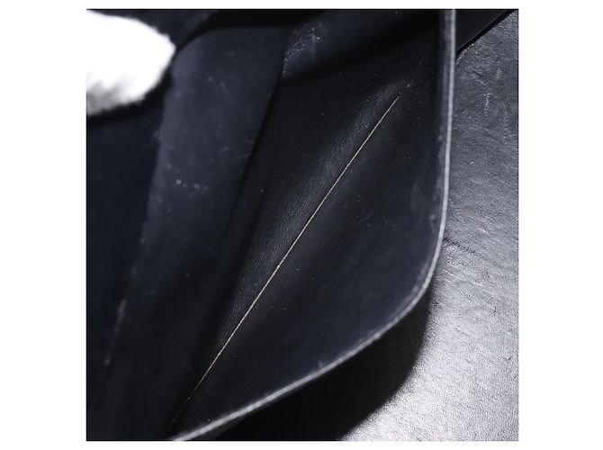 CHANEL Matelassé COCO Marchio Catena Borsa a Mano Velluto Nero Argento CC Auth 130198 - vista 21