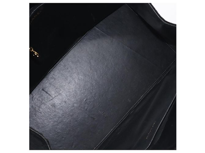 CHANEL Matelassé COCO Marchio Catena Borsa a Mano Velluto Nero Argento CC Auth 130198 - vista 9