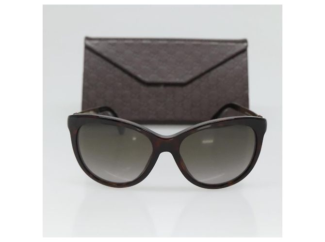 Gafas de sol GUCCI metal marrón Auth BA3302 Castaño - vista 11