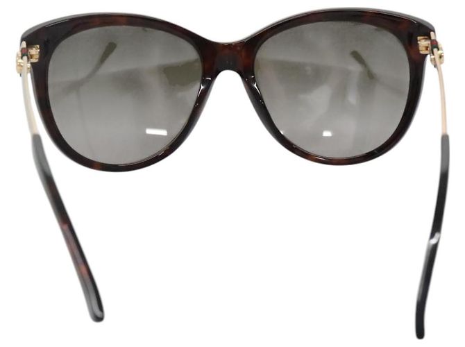 Gafas de sol GUCCI metal marrón Auth BA3302 Castaño - vista 3