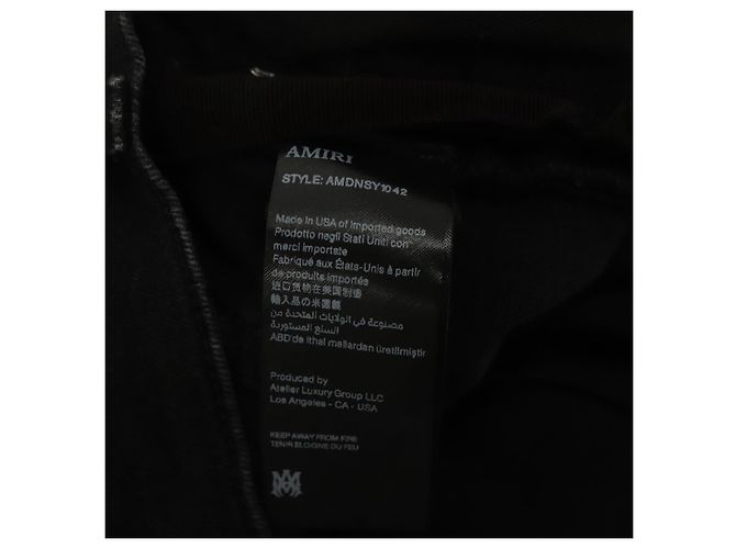 Camiseta de algodón negra LANVIN Auth ym010M Negro - vista 26
