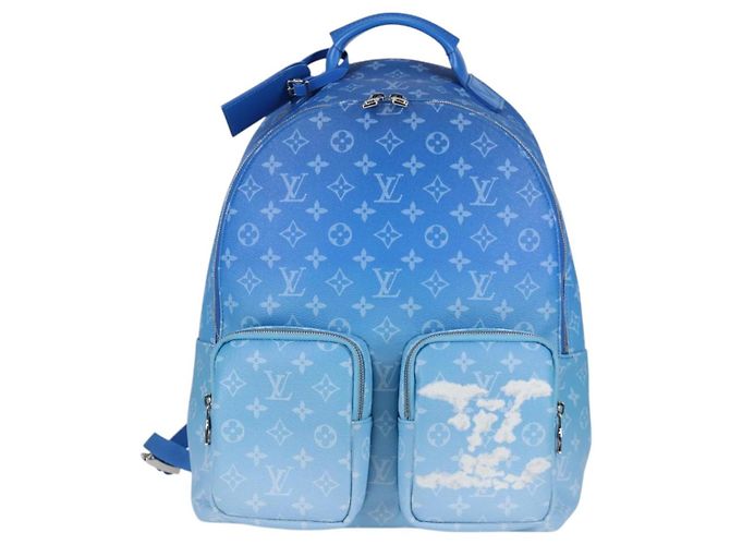 LOUIS VUITTON Zaino Clouds Multi Pocket Blu M45441 LV Auth 126591SM - vista 13