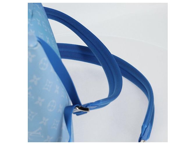 LOUIS VUITTON Zaino Clouds Multi Pocket Blu M45441 LV Auth 126591SM - vista 16