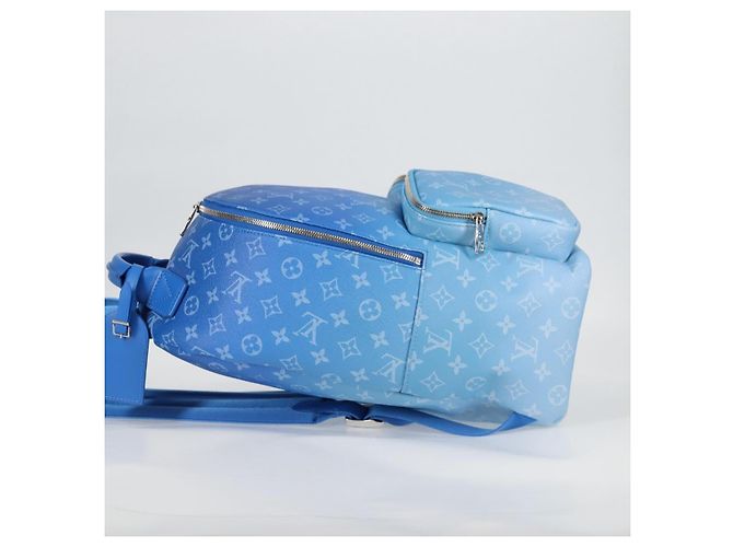 LOUIS VUITTON Zaino Clouds Multi Pocket Blu M45441 LV Auth 126591SM - vista 3