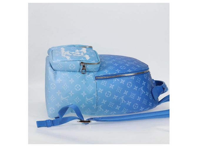 LOUIS VUITTON Zaino Clouds Multi Pocket Blu M45441 LV Auth 126591SM - vista 4
