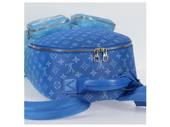 LOUIS VUITTON Zaino Clouds Multi Pocket Blu M45441 LV Auth 126591SM - vista 6