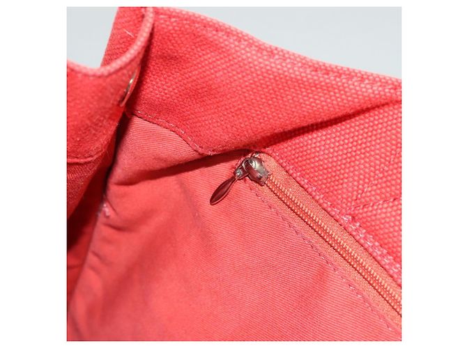 Burberry Blue Label Tragetasche aus rotem Canvas mit silberner Authentizität bs27161 - Ansicht 19