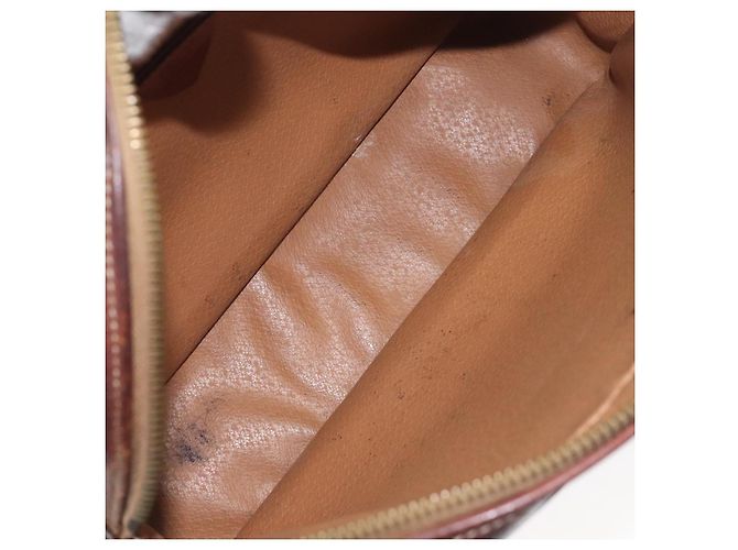 Céline Borsa a spalla in tela Macadam CELINE in pelle PVC marrone oro Auth bs27307 D'oro - vista 10