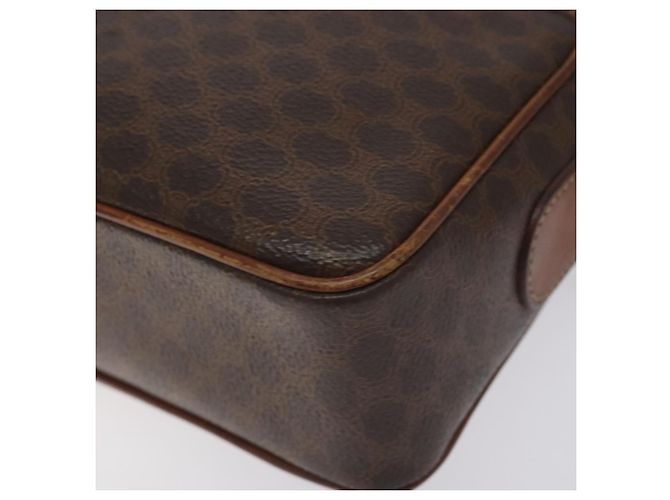 Céline Borsa a spalla in tela Macadam CELINE in pelle PVC marrone oro Auth bs27307 D'oro - vista 14