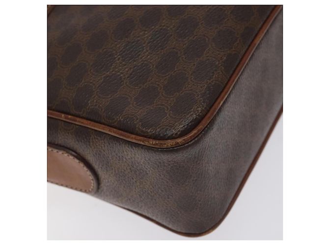 Céline Borsa a spalla in tela Macadam CELINE in pelle PVC marrone oro Auth bs27307 D'oro - vista 15