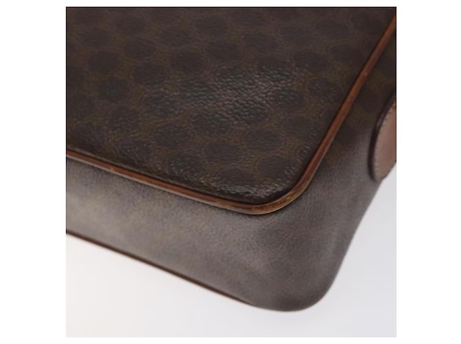 Céline Borsa a spalla in tela Macadam CELINE in pelle PVC marrone oro Auth bs27307 D'oro - vista 16