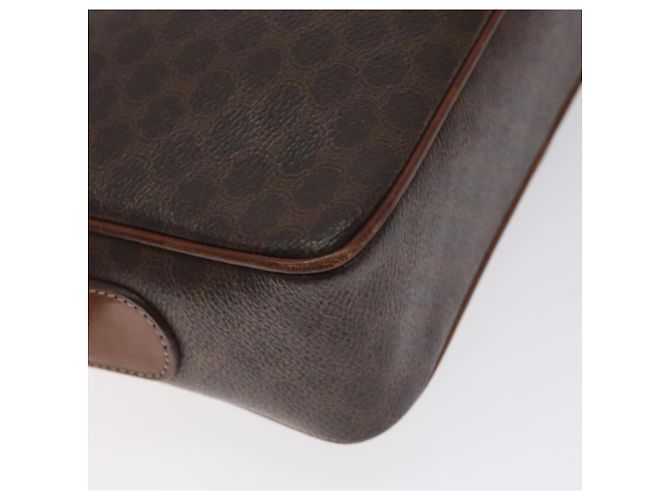 Céline Borsa a spalla in tela Macadam CELINE in pelle PVC marrone oro Auth bs27307 D'oro - vista 17