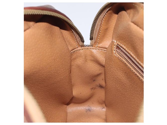 Céline Borsa a spalla in tela Macadam CELINE in pelle PVC marrone oro Auth bs27307 D'oro - vista 21